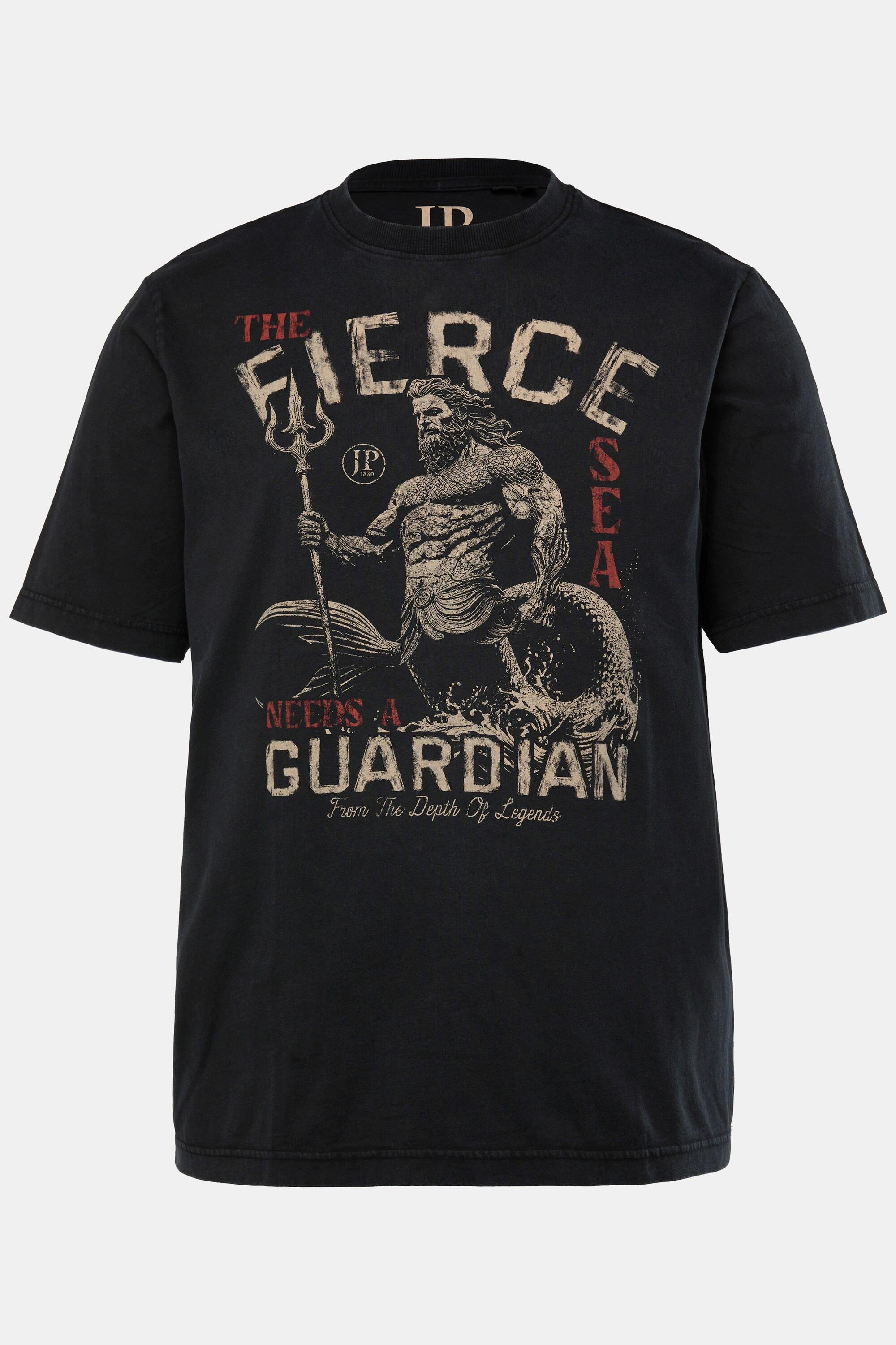 JP1880 Halbarm T-Shirt Brustprint Vintage Look  