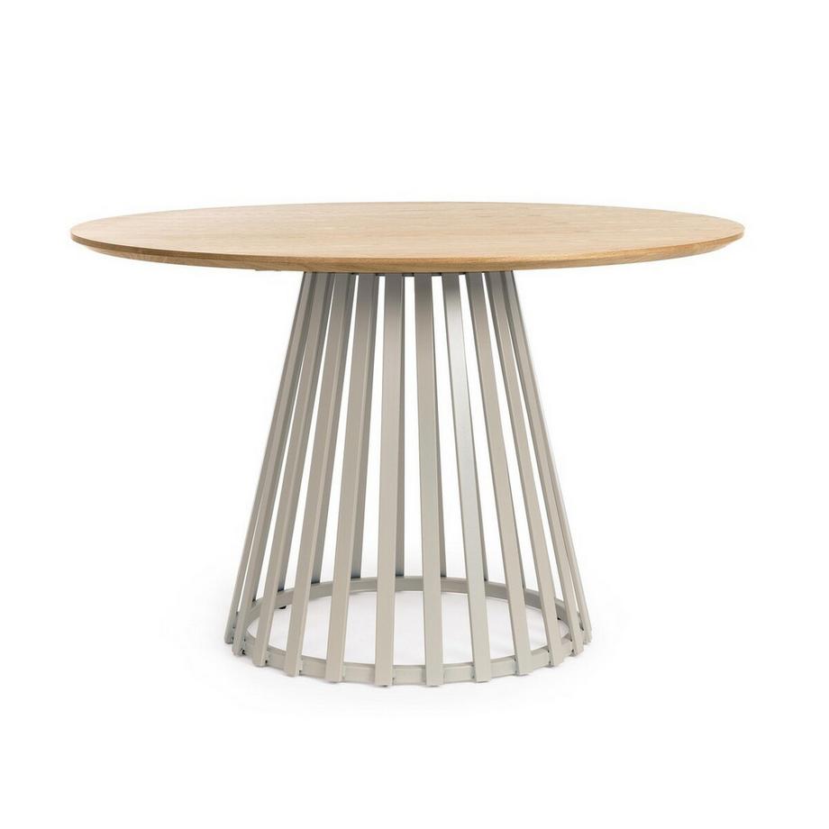 mutoni Esstisch Cillian warmgrau-natur rund 120  