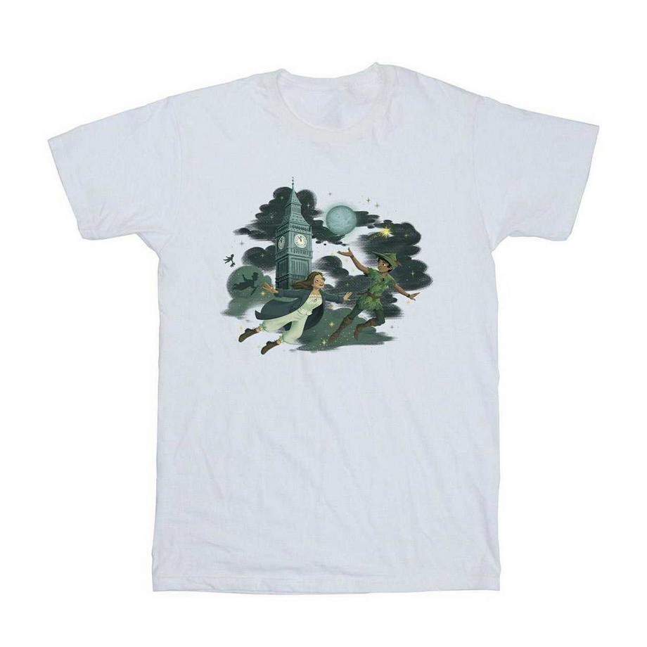 Peter Pan  T-ShirtMotiftyle Big Ben Et Nuages 