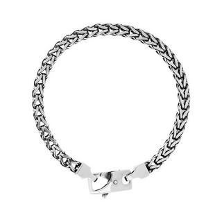 ALBERT M.  Bracelet argenté Chain de chaîne de spiga 