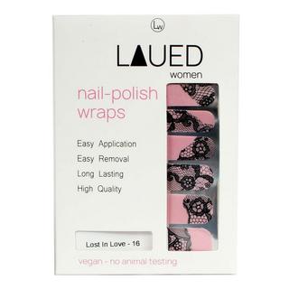 LAUED  vegane Nagelfolien textile fusion Lost In Love 