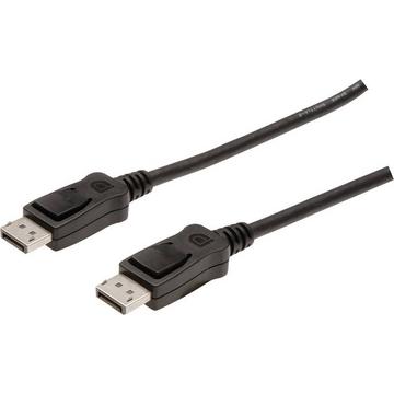 Digitus Câble de raccordement DisplayPort, mâle/mâle, 15 m de long, avec verrouillage, Full HD 1080p