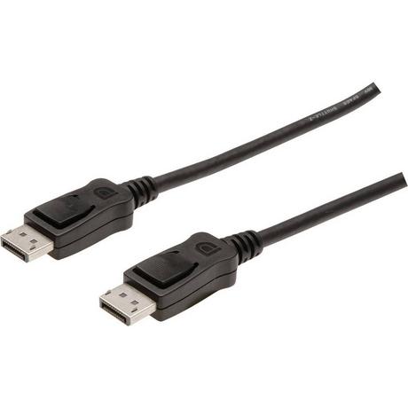 Digitus  Digitus Câble de raccordement DisplayPort, mâle/mâle, 15 m de long, avec verrouillage, Full HD 1080p 