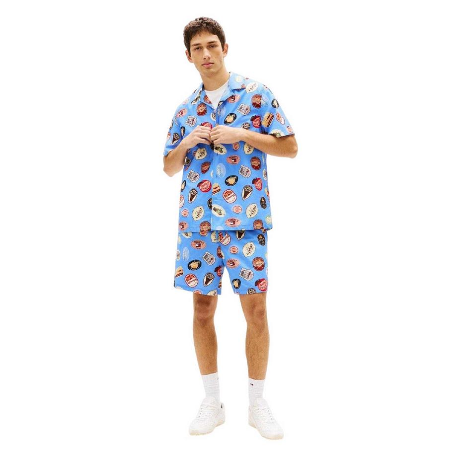 TOMMY JEANS  Chemise Manches Courtes Motiftyle Imprimé Intégral 