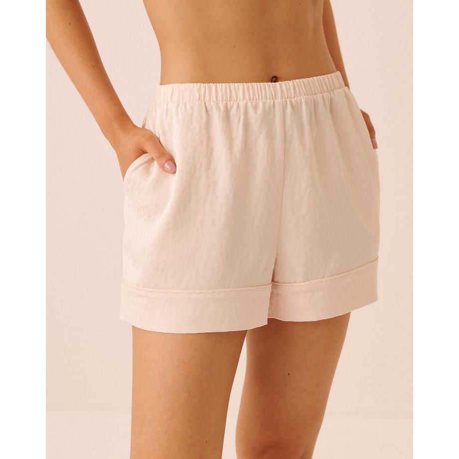 La Vie En Rose Kurzarm Pyjama Set mit Leopardenmuster  