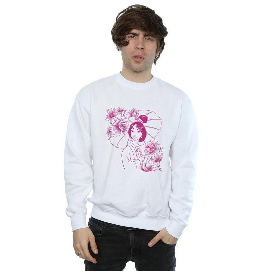 Disney Mulan Floral Outline Sweatshirt  
