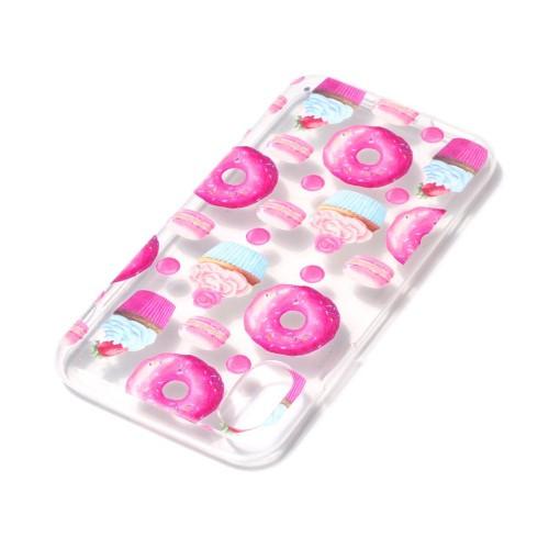 Cover-Discount  iPhone Xs / X - Silikon Gummi Hülle Cup Cakes 