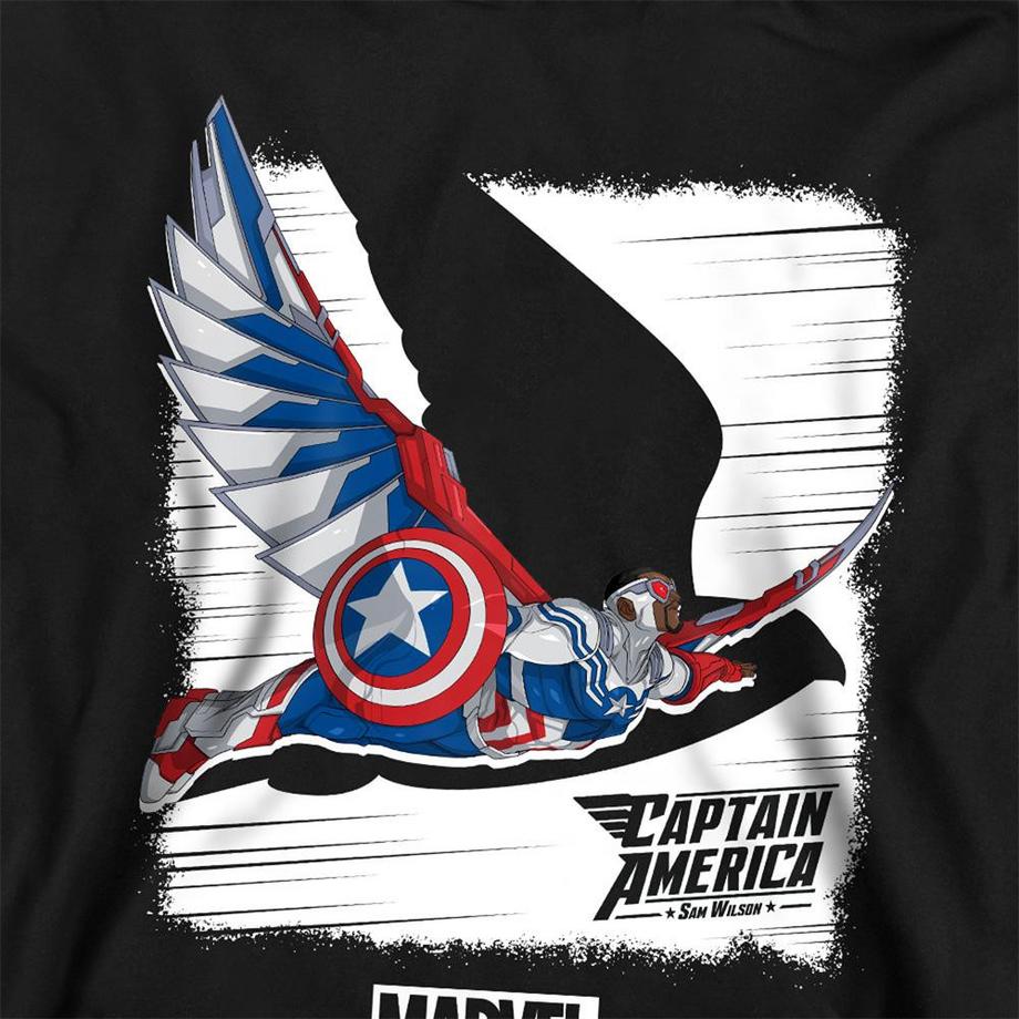CAPTAIN AMERICA  Sweat À Capuche Motif Falcon 