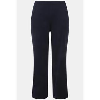 Ulla Popken Pantalon de jogging Jambes droites Taille élastique  