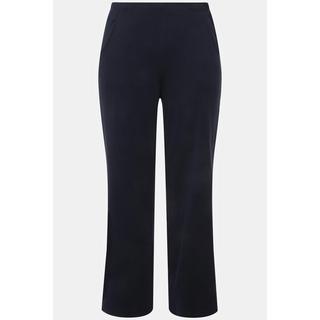 Ulla Popken  Pantalon de jogging à jambes droites et taille élastique 