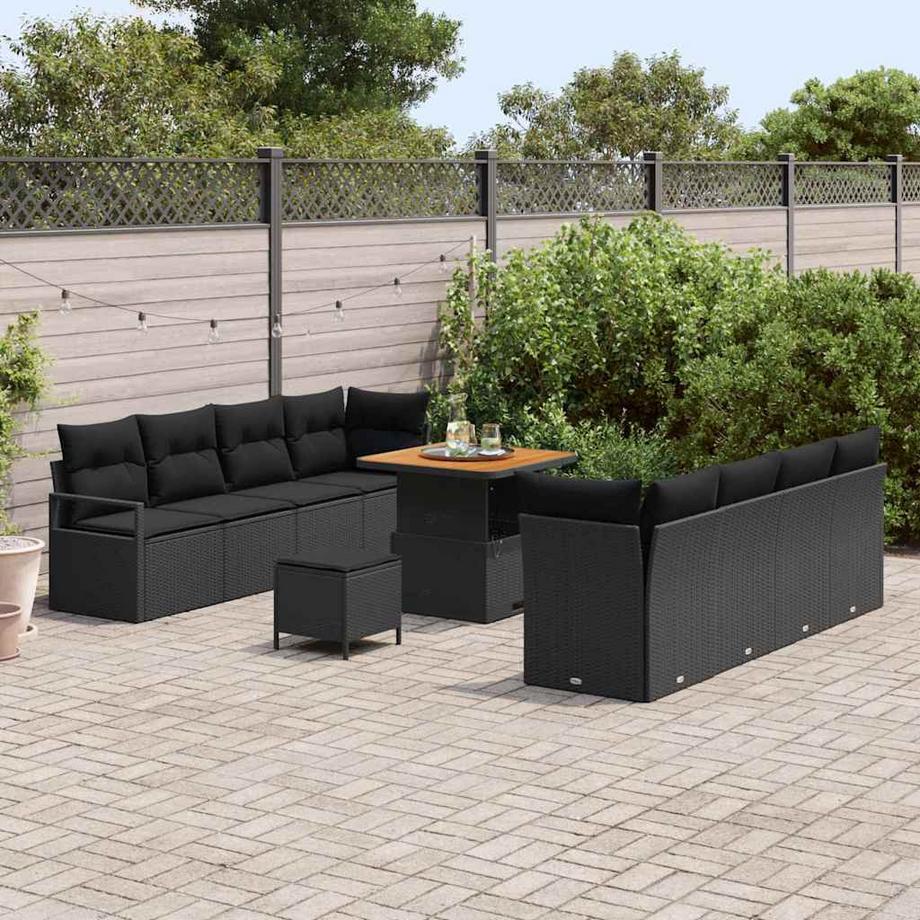 VidaXL Ensemble de canapé de jardin poly rattan  