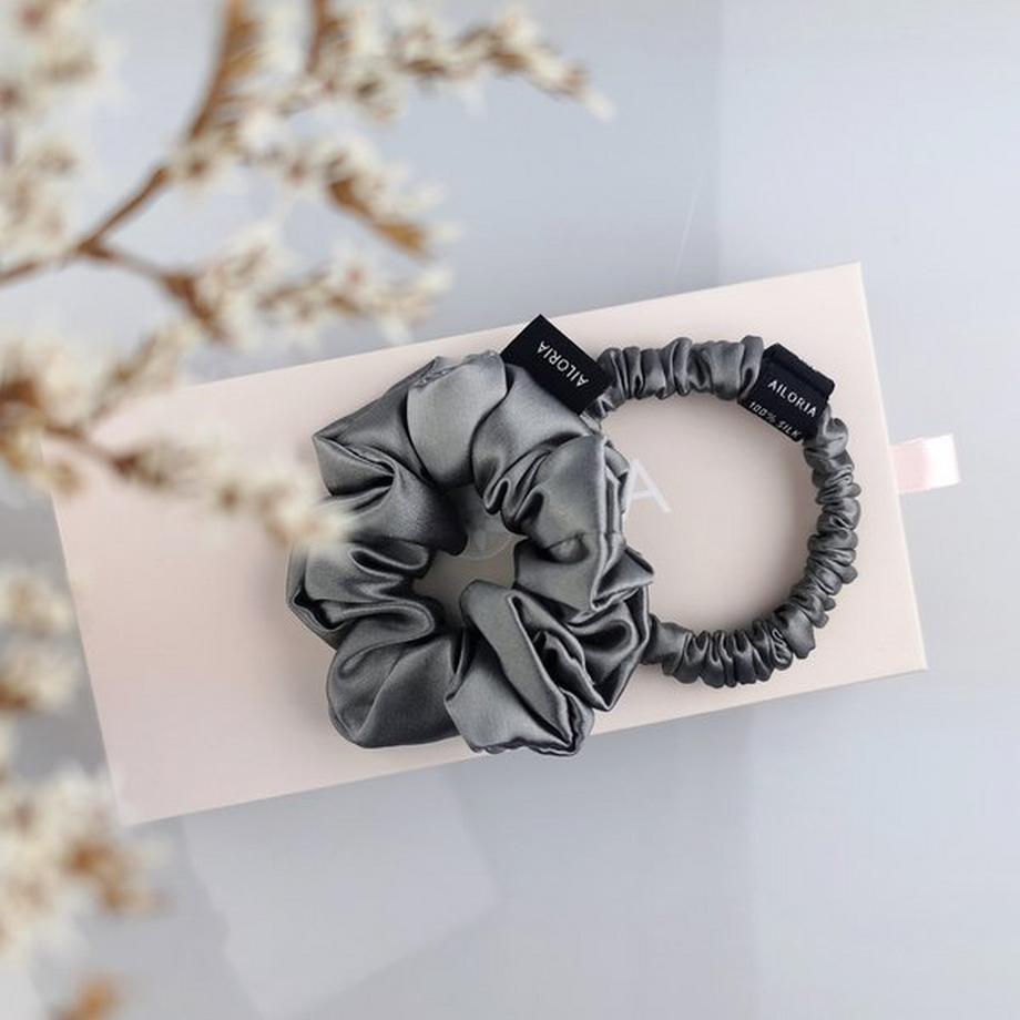 AILORIA  DOUX Set Scrunchies S und M aus Seide 