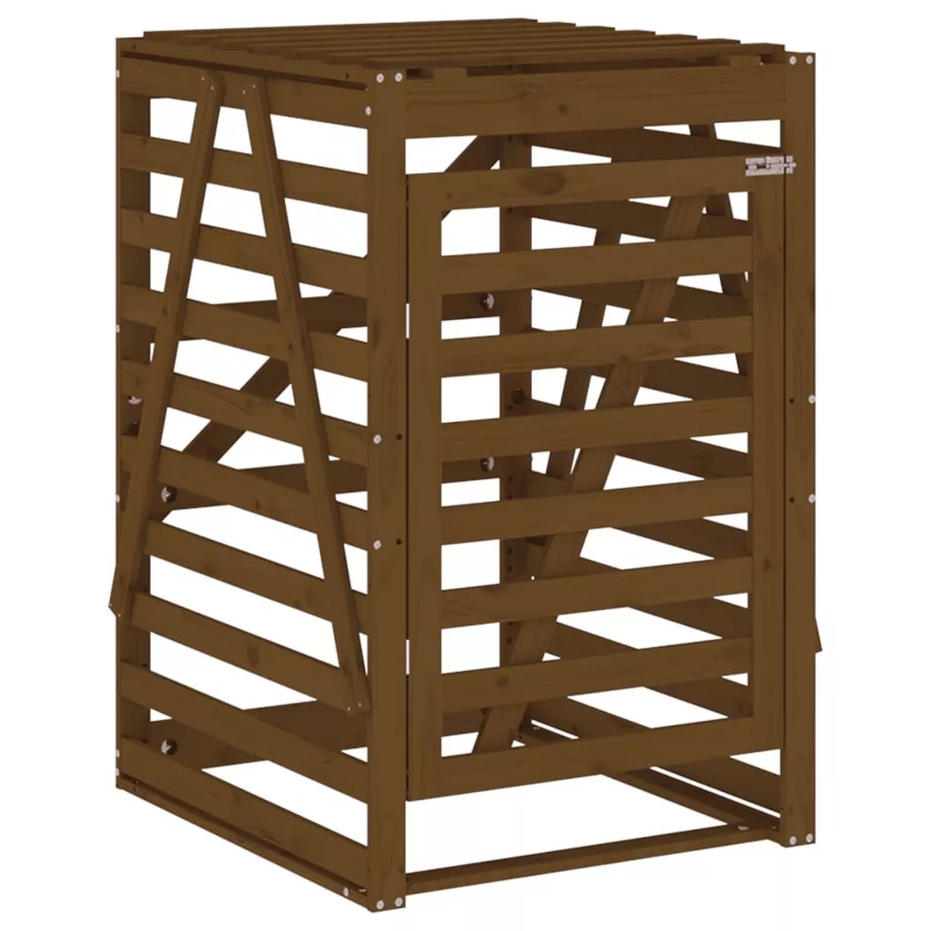 VidaXL - Mülltonnenbox kiefernholz, One Size, Braun