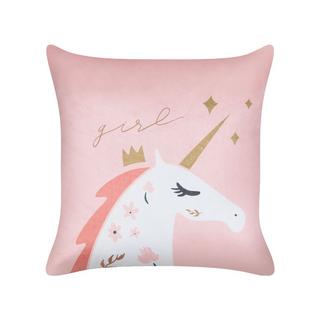 Beliani Dekokissen 2er Set aus Samtstoff Modern UNIOLA  