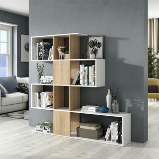 Calicosy Libreria con 4 livelli e 11 scomparti - A145 cm - Zigzag  