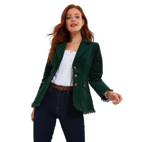 Joe Browns  Cordjacke mit Spitzenbesatz 