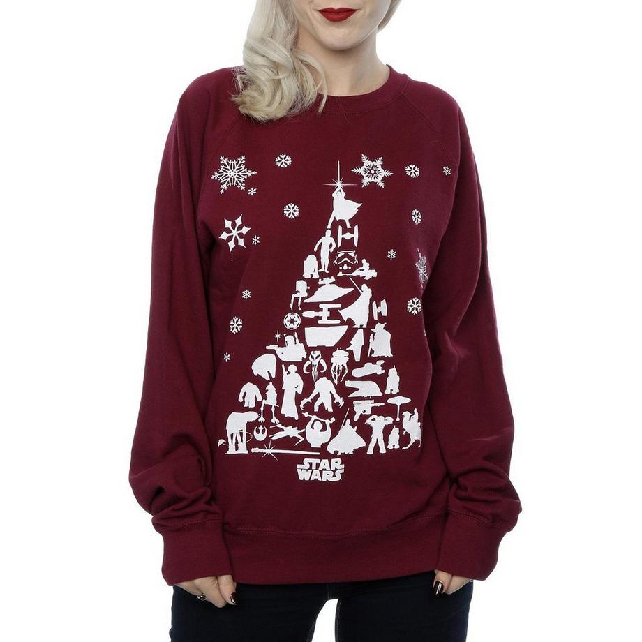 STAR WARS Star Wars Sweatshirt Imprimé Arbre de Noël  