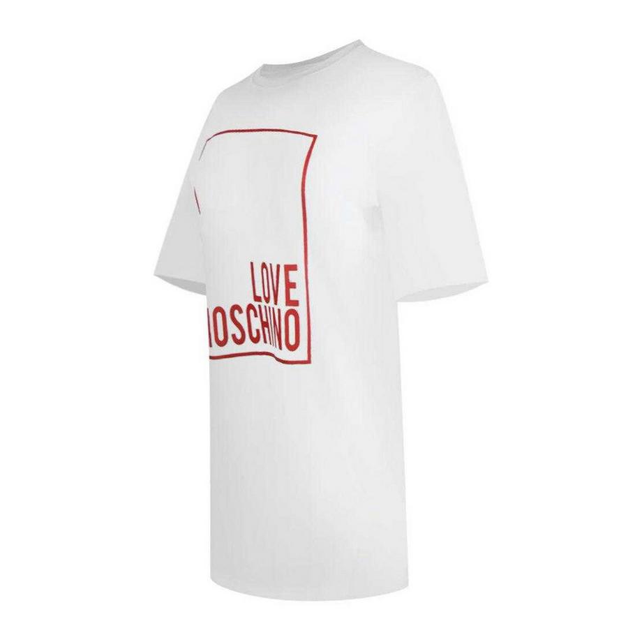 LOVE MOSCHINO  Robe T-ShirtMotiftyle Logo Rectangulaire 
