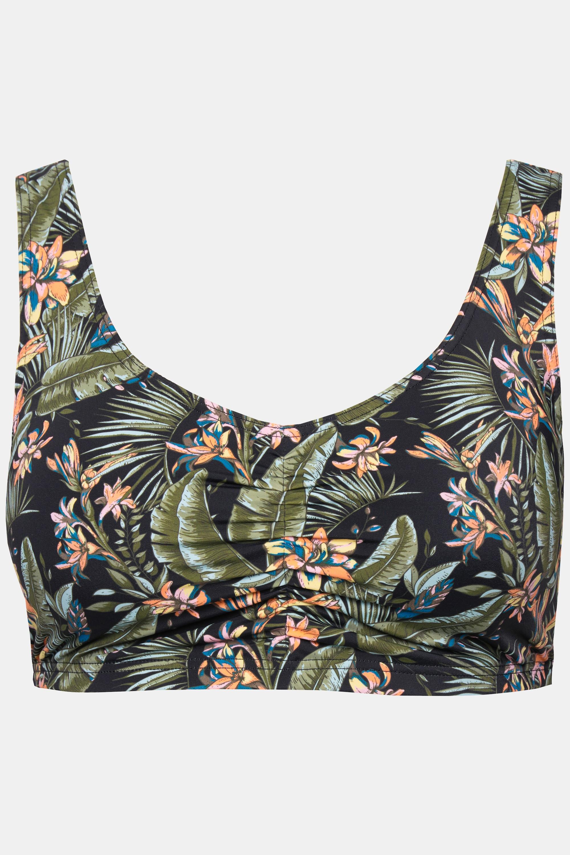 Studio Untold  Bikini-Top, Softcups, Tropical-Print 