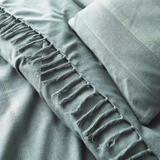 La Redoute Intérieurs Dessus de lit frangé coton  