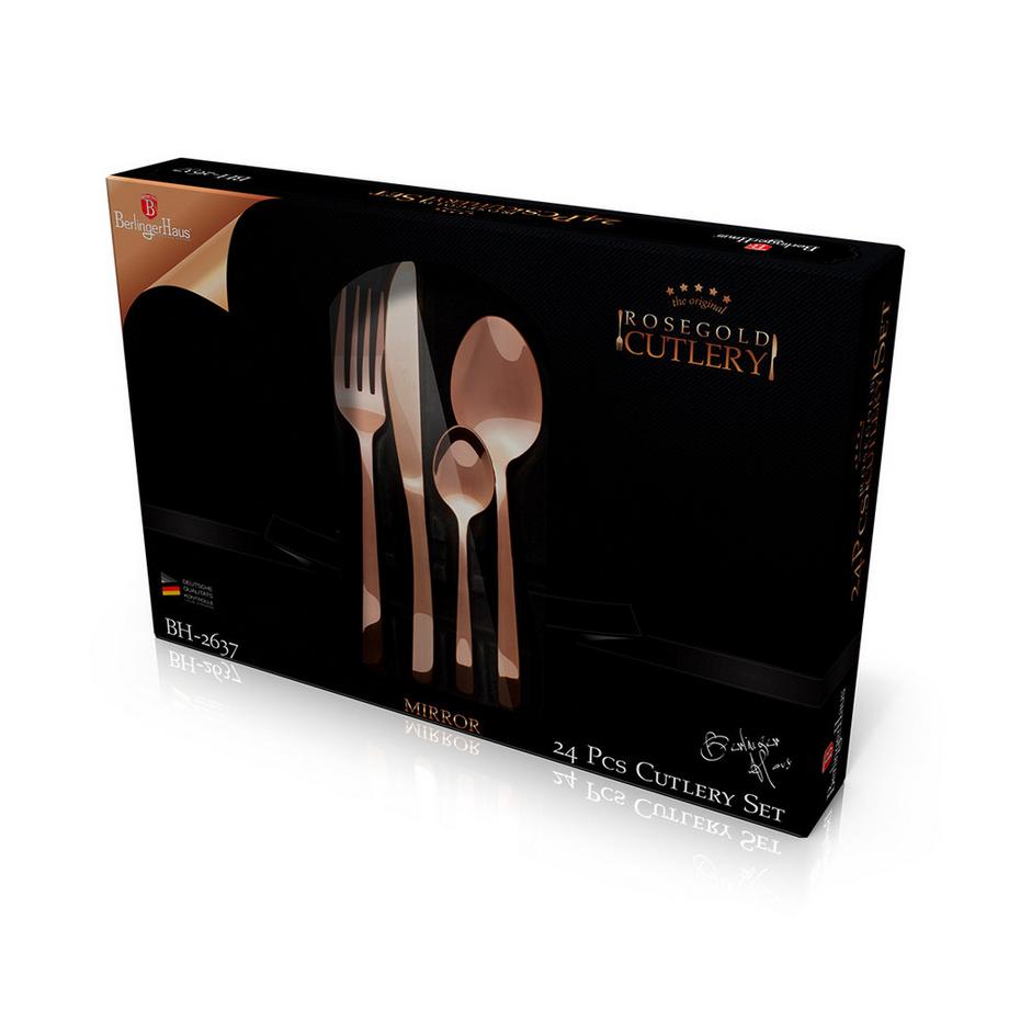 Berlinger Haus 24 teiliges Besteck-Set rosegold  