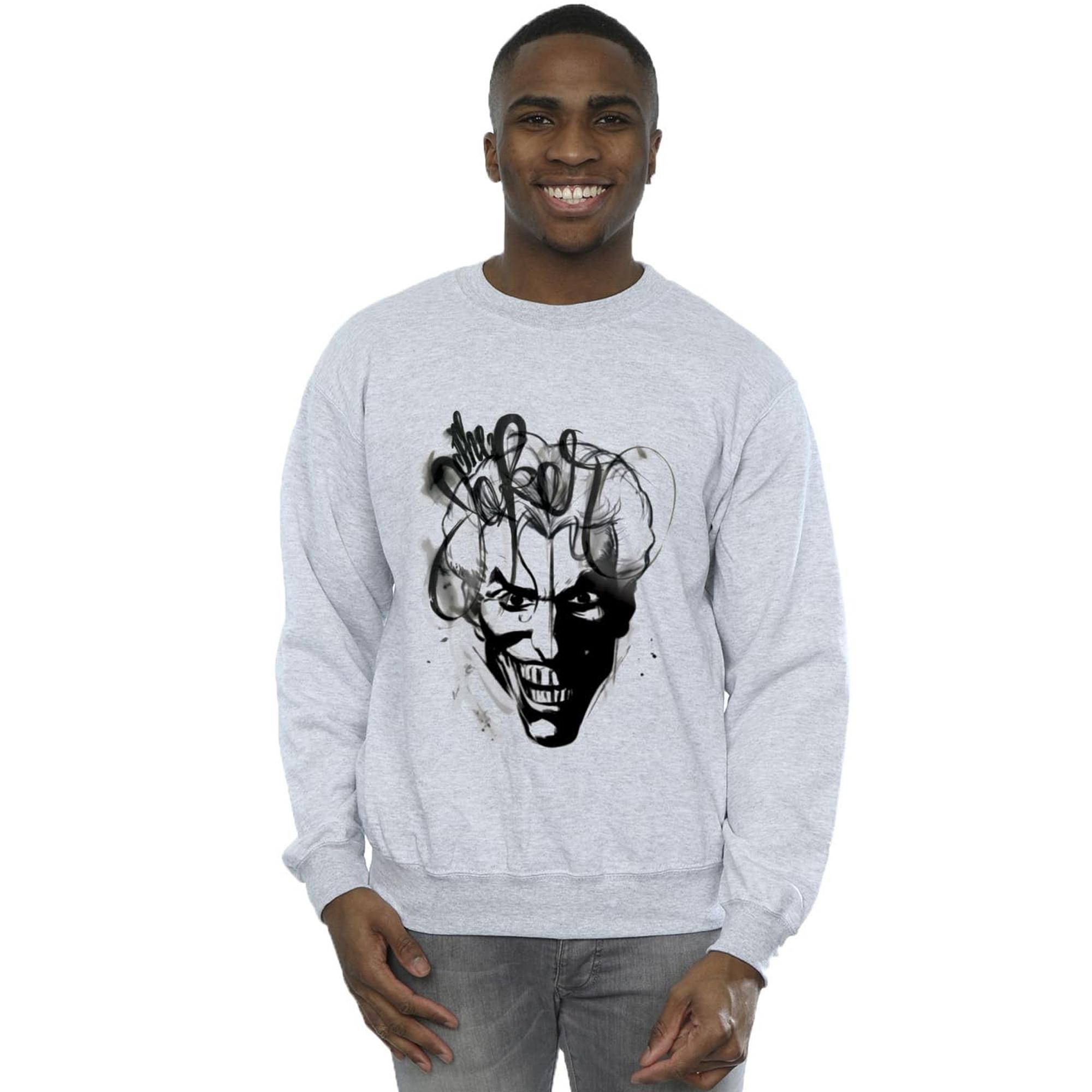 BATMAN Joker Stampa Grafica Felpa  