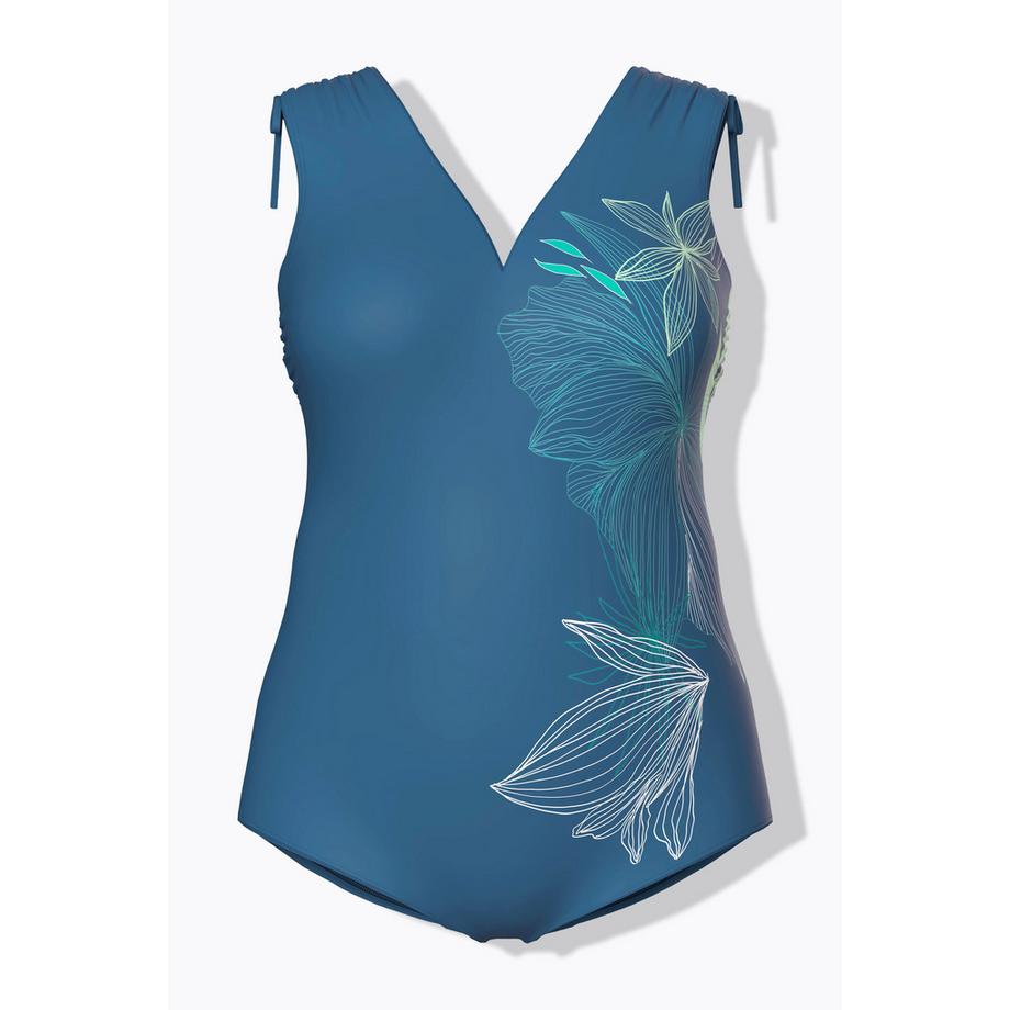 Ulla Popken Maillot de bain décolleté en cœur bonnets souples recyclé  