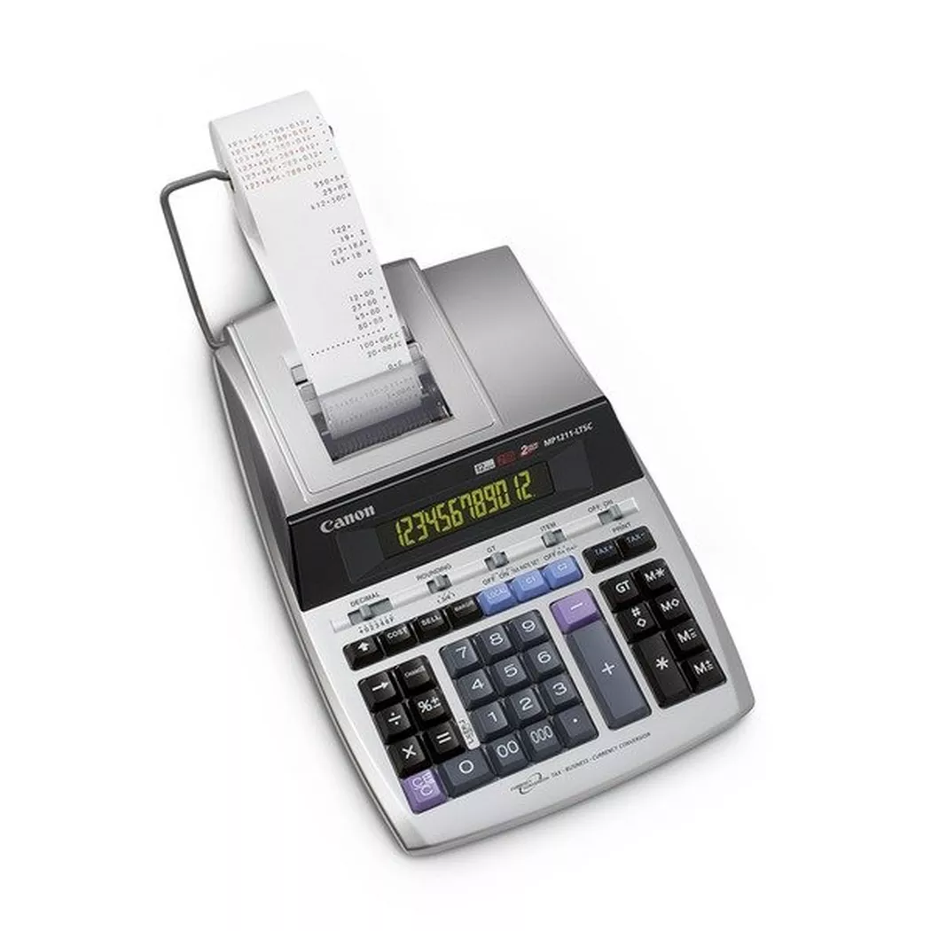 Canon – Tischrechner MP1211-LTSC 12-stellig, Silber