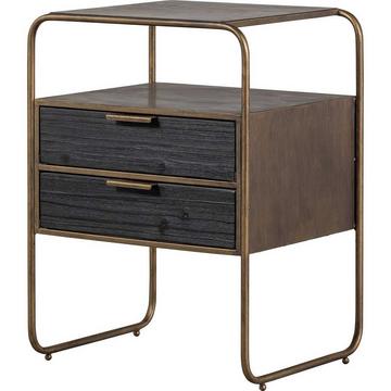 Table de nuit Polite antique brass 45x38