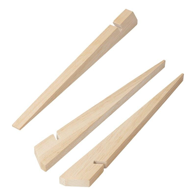 Pricenet  Piquet de tente 30cm bois 4 pièces en poly-sac 