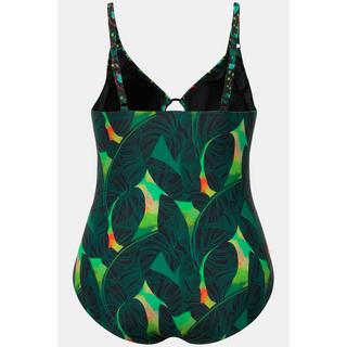 Ulla Popken Costume da bagno Mix di fantasie Coppe morbide Anello decorativo  