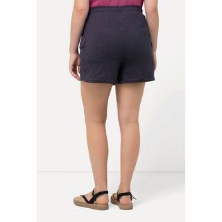 Ulla Popken  Short en jersey de coton bio, taille élastique et poches cargo 