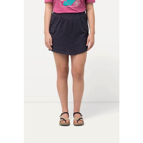 Ulla Popken  Short en jersey de coton bio, taille élastique et poches cargo 