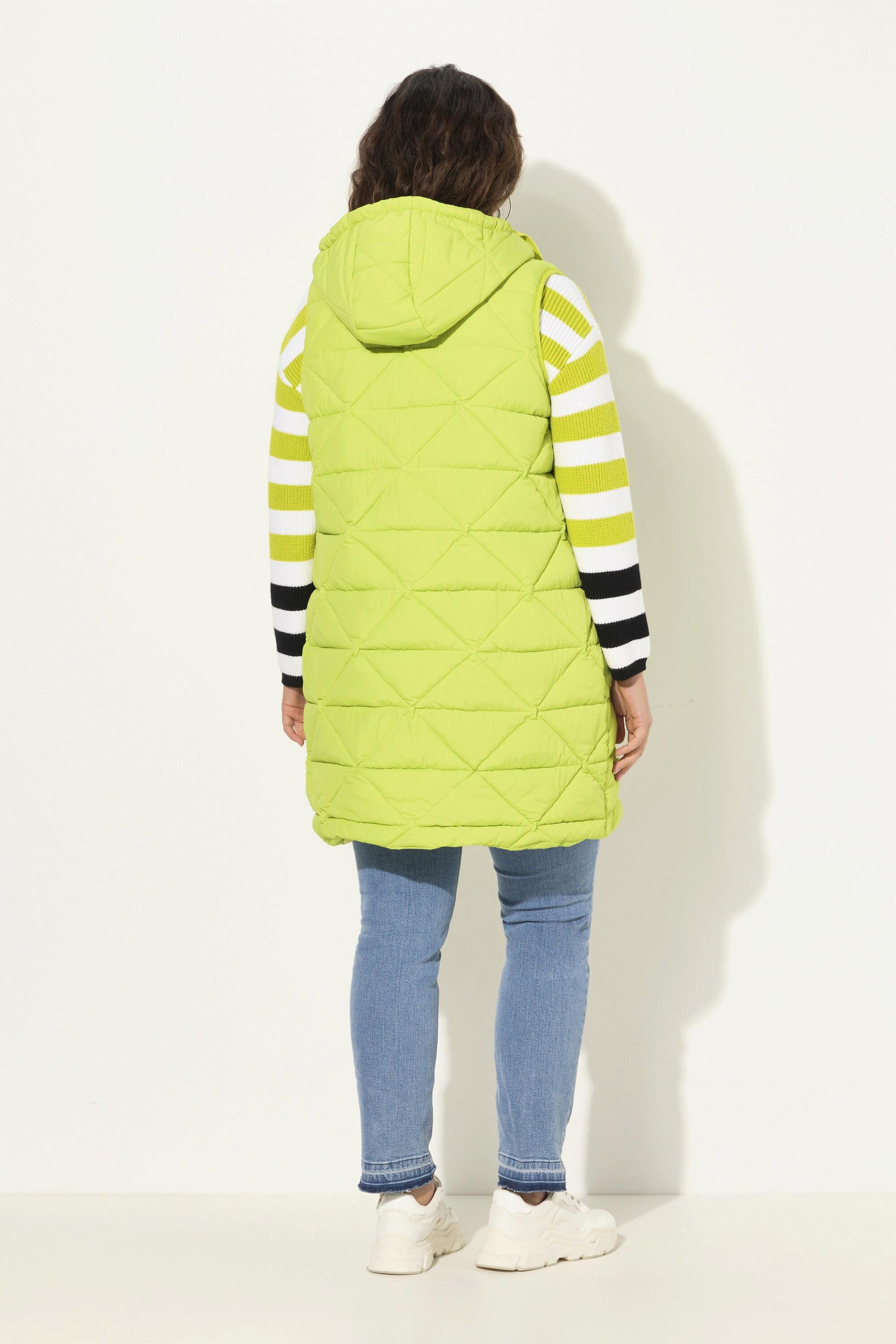 Ulla Popken Longue Veste Matelassée Coupe A Capuche  