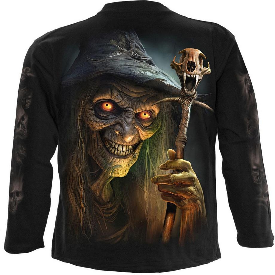 Spiral Witch's Brew Langärmeliges T-Shirt mit Rücken- und Ärmeldruck  