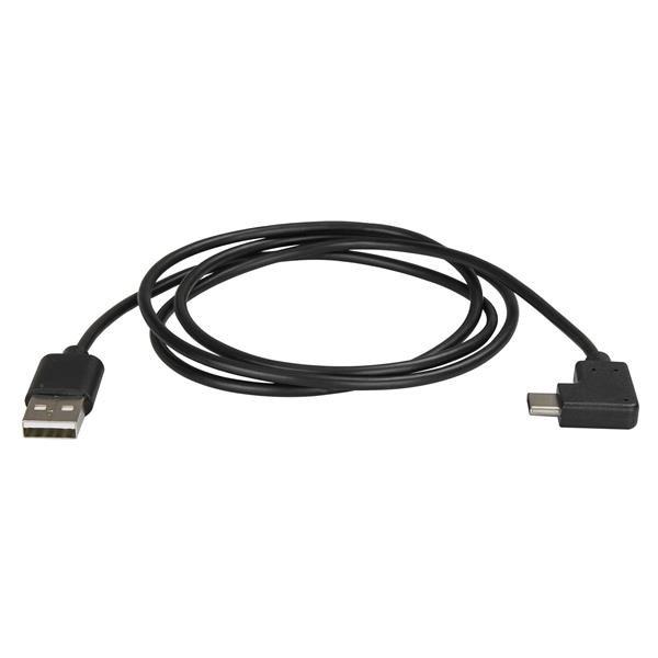 STARTECH.COM  StarTech.com USB-A auf USB-C Kabel - rechts gewinkelt - StSt - 1m - USB 2.0 