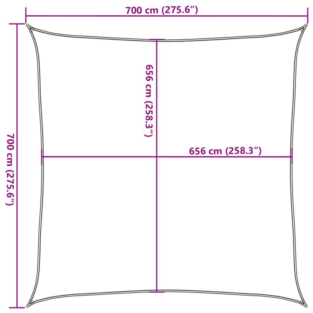 VidaXL Voile d'ombrage  