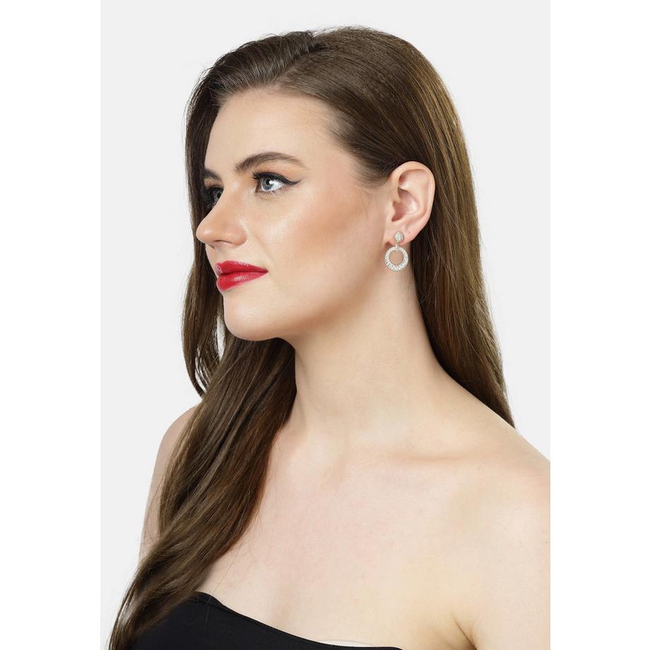 AVANT-GARDE PARIS  Boucles d'oreilles goutte circulaires couleur or 