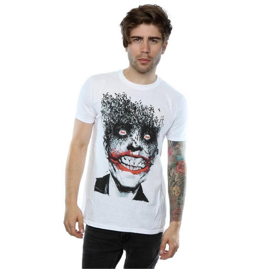 DC COMICS Joker Bats T-Shirt Stampata  