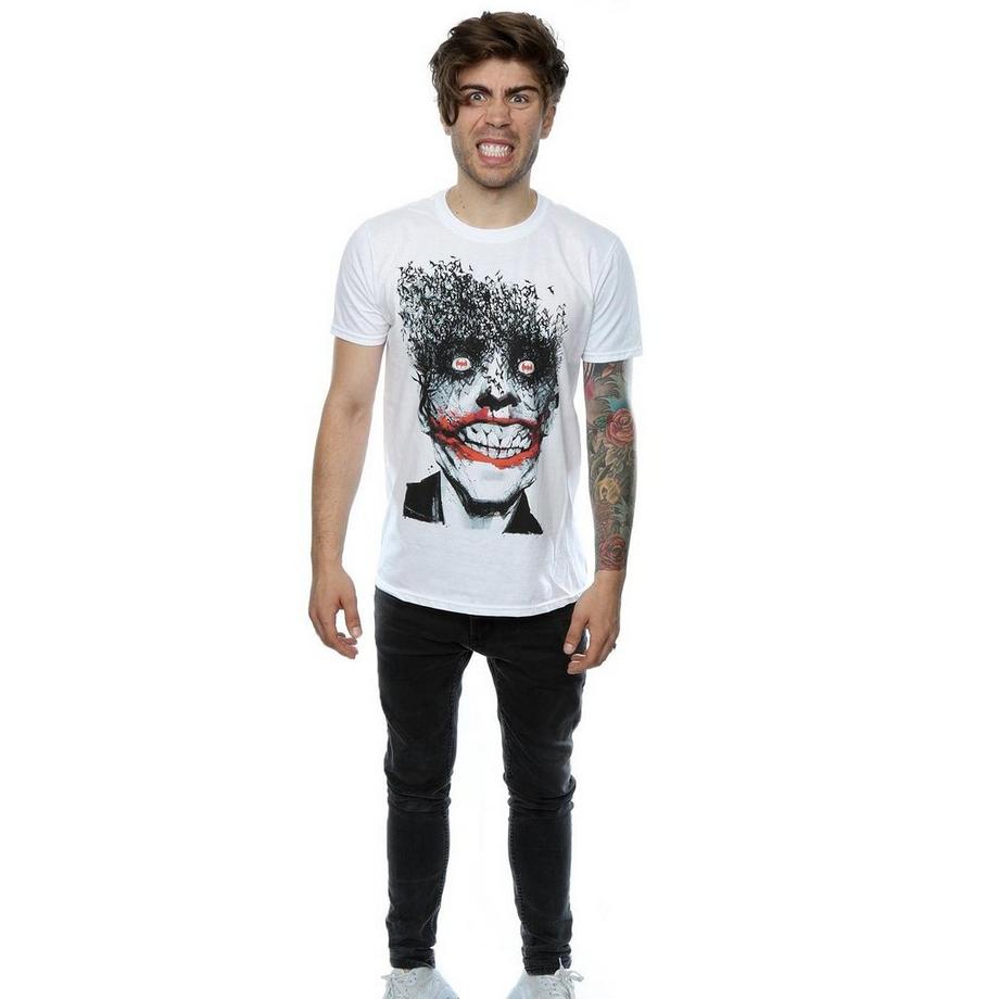 DC COMICS Joker Bats T-Shirt Stampata  