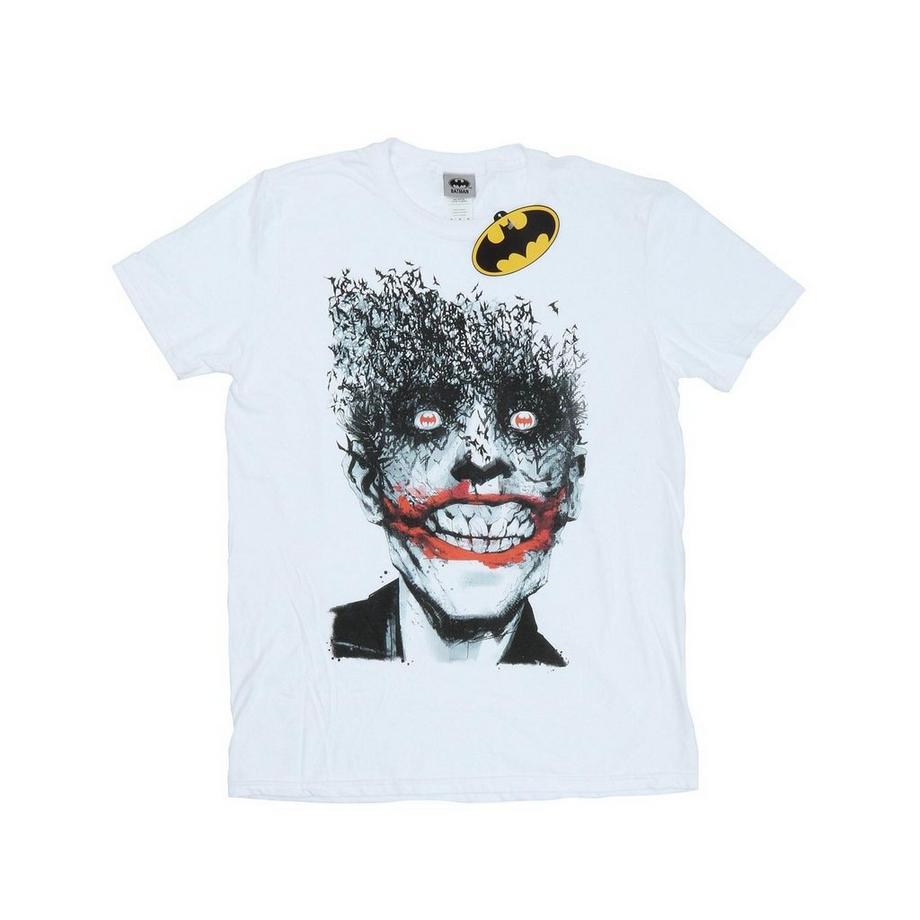DC COMICS Joker Bats T-Shirt Stampata  