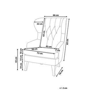 Beliani Fauteuil en Polyester Rétro ALTA  