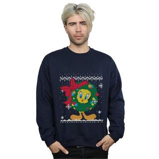 LOONEY TUNES  Tweety Pie Christmas Fair Isle Sweatshirt 