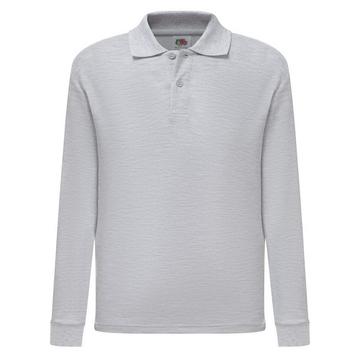 Langarm Pique Polo Shirt