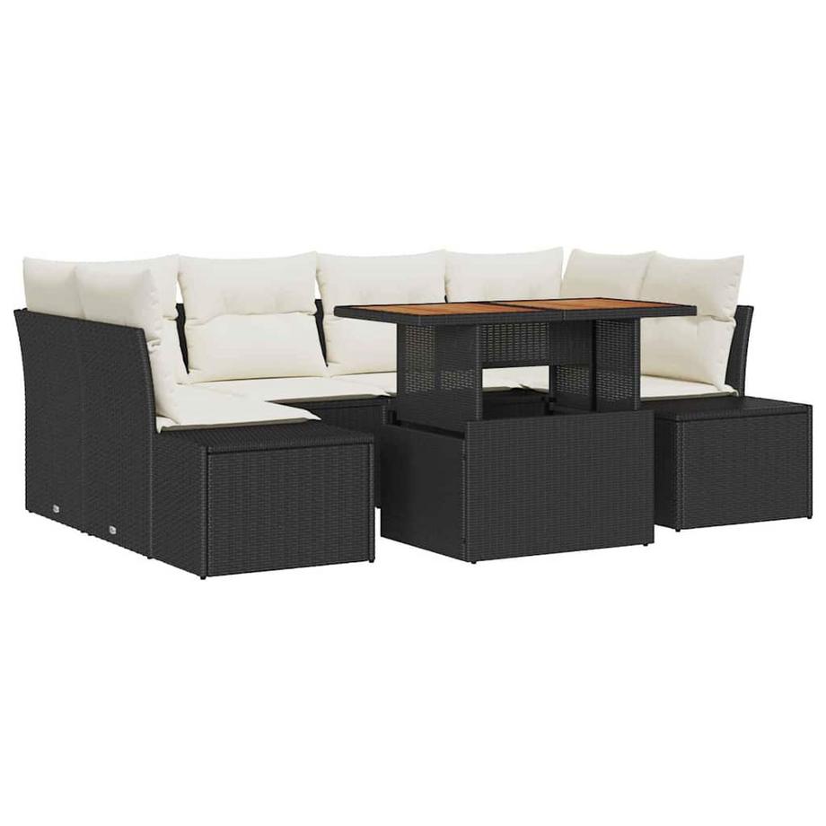 Canapé de jardin poly rattan