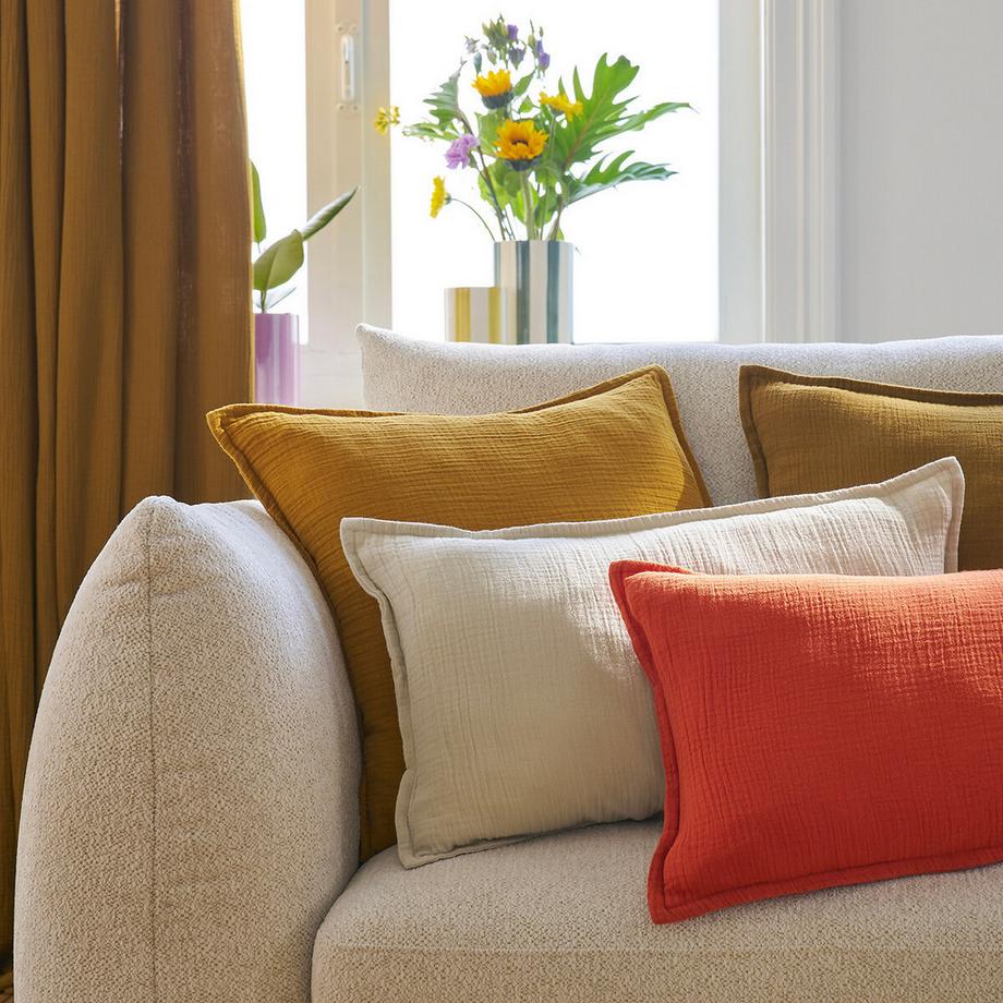 La Redoute Intérieurs Housse de coussin gaze de coton  