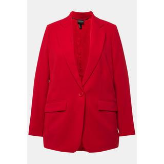 Ulla Popken Blazer Collo Revers Tasche con Patta Chiusura Bottone  