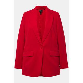 Ulla Popken  Blazer avec col à revers, poches à rabat et fermeture 1 bouton 