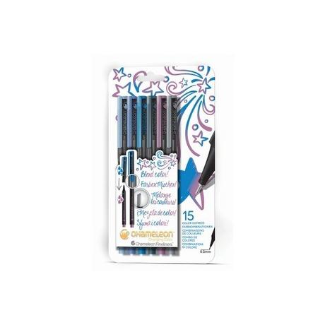 CHAMELEON  CHAMELEON Fineliner Set 0.3mm FL0604 6 Farben Cool 