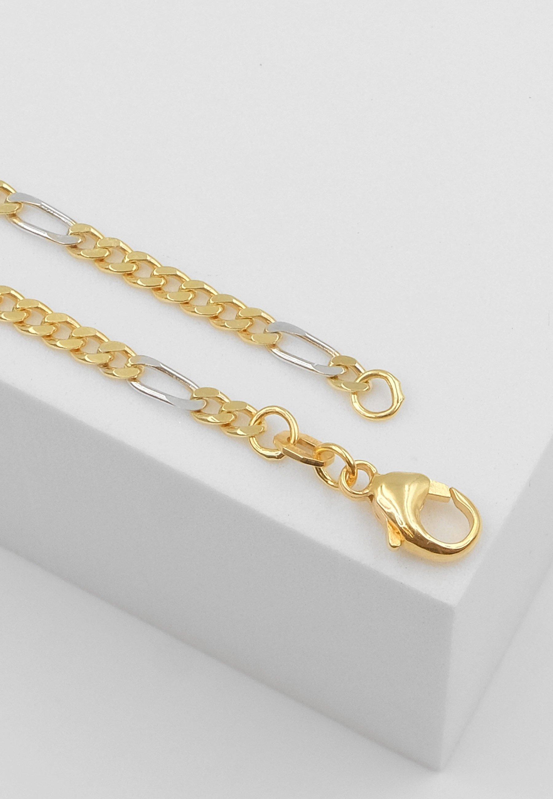 MUAU Schmuck  Collier Figaro Bicolor Gelbgold-/Weissgold 750, 2.9mm, 40cm 
